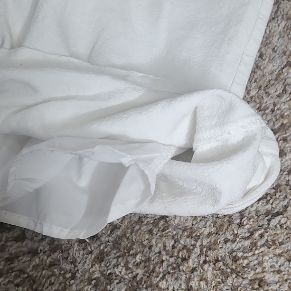 Anrabess White Drawstring Linen Blend Pants - Picture 5 of 13